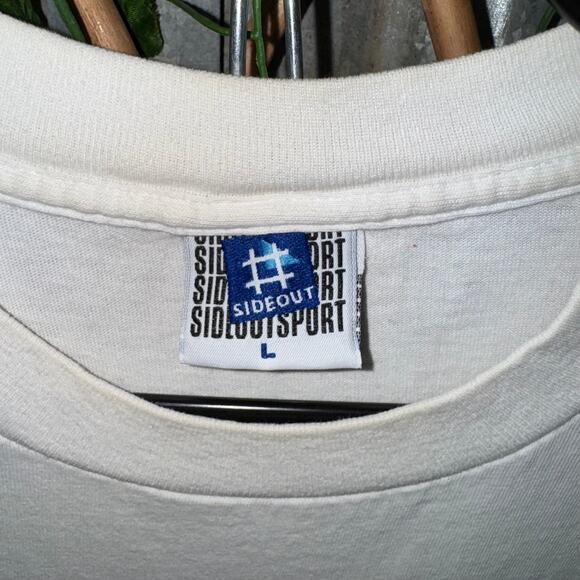 Vintage Y2K side out 1990s surf skate paint ocean t-shirt - Picture 3 of 4